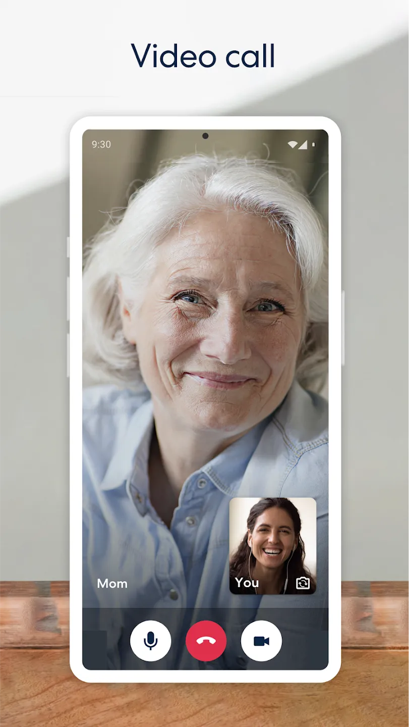 Video calling in the ElliQ Connect mobile app